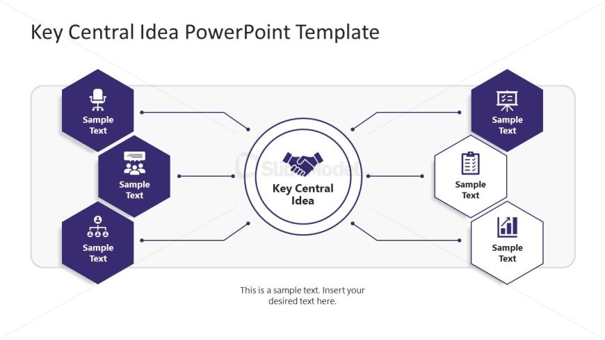 Key Central Idea Presentation Template Slide 