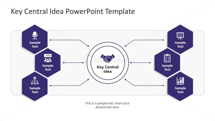 Six Points Color Highlight Presentation Slide 