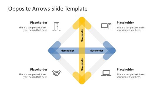 Opposite Arrows PowerPoint Template