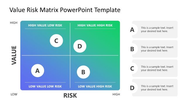 Value Risk Matrix PowerPoint Template