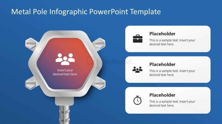 Engaging Metal Pole Infographic Template Slide