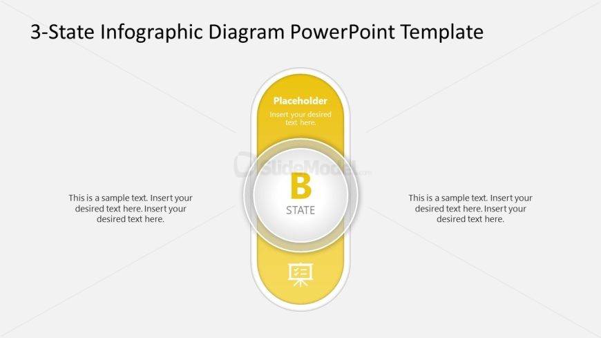 Presentation Template with Yellow Infographic Diagram