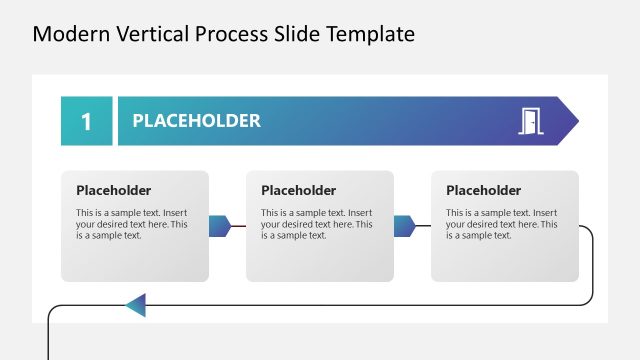 Modern Vertical Process Slide PowerPoint Template
