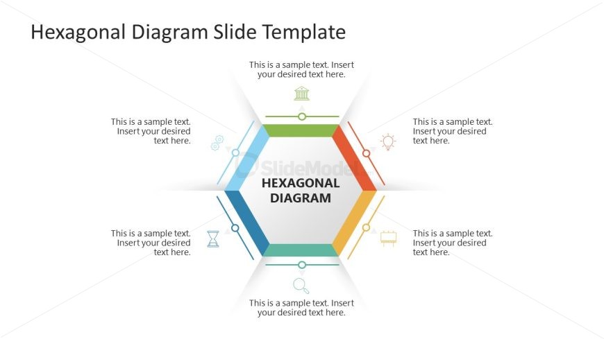 Hexagonal Diagram Template for PowerPoint