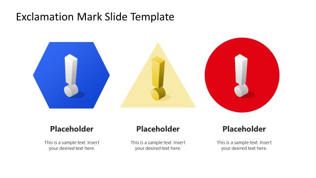 Exclamation Mark PPT Slide Template