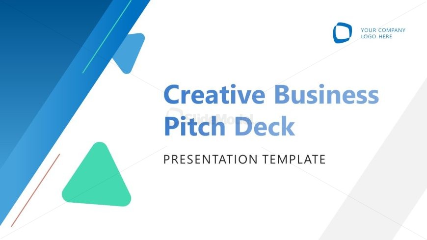 Editable Business PowerPoint Template Cover Slide
