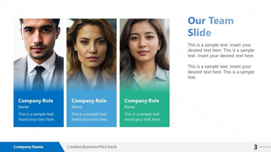 Presentation Slide for Company Roles Introduction