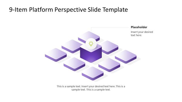 9-Item Perspective Platform PPT Template