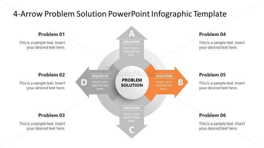 4-Arrow Problem Solution Template for Presentation