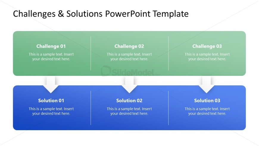 Editable Multiple Challenges & Solutions PPT Slide