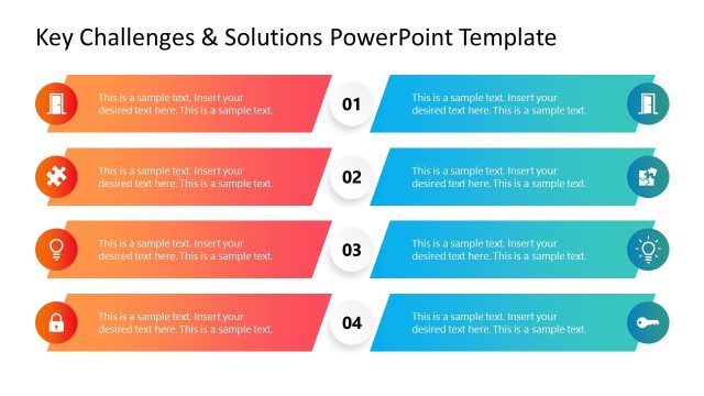 Key Challenges & Solutions Template with Infographics