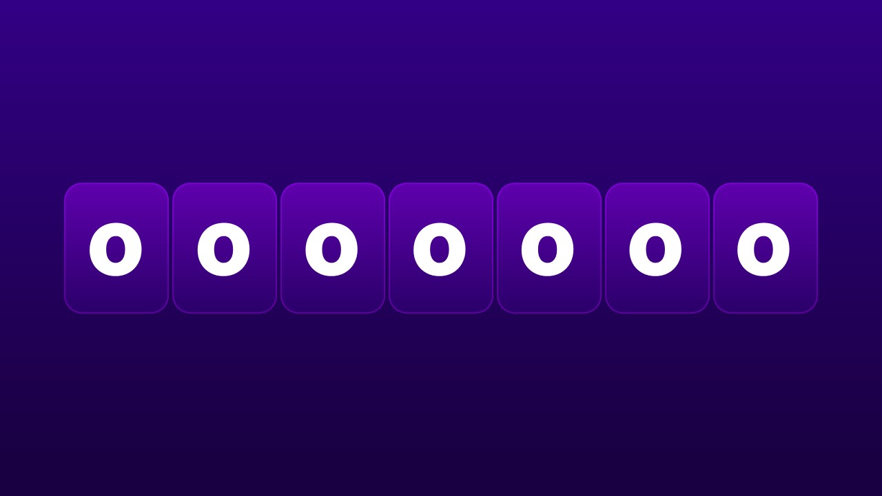 Moving Letters Welcome Template for Presentation