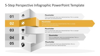 5-Step Perspective Infographic Slide PPT Template 