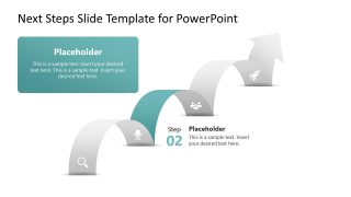 Customizable 4-Item Next Steps PPT Template