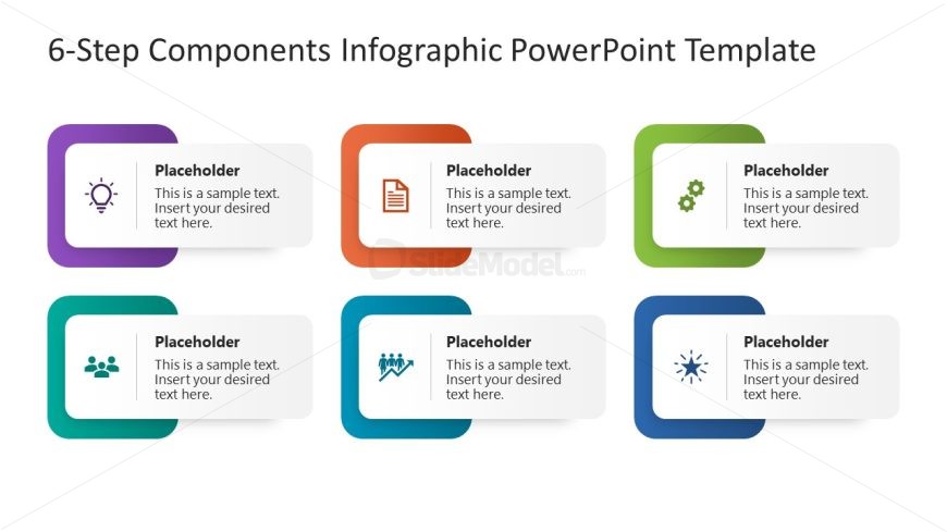 Engaging 6-Step Components Infographic Template