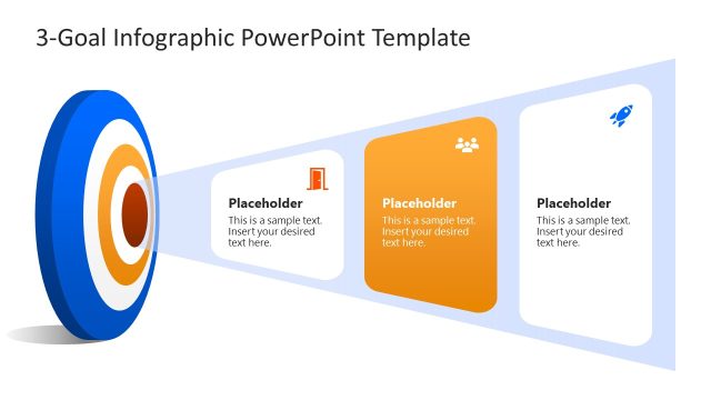 3-Goal Infographic Template for PowerPoint