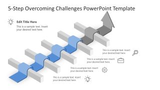 5-Step Overcoming Challenges Template Layout 
