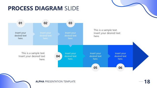 Arrow Diagram for Process Presentation