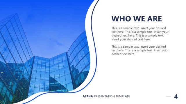 Who We Are Presentation – Alpha Slide Template