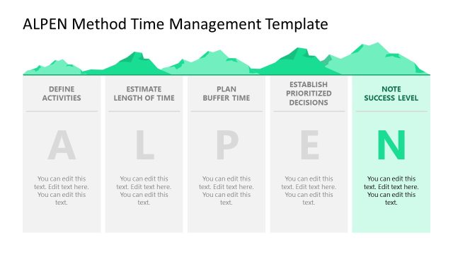 Note Success Level Presentation Slide – ALPEN Method Template