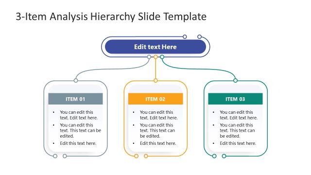 3-Item Analysis Hierarchy PPT Template