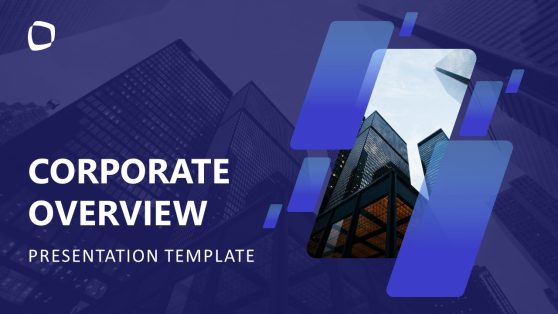 Editable Blue Corporate Overview PPT Template