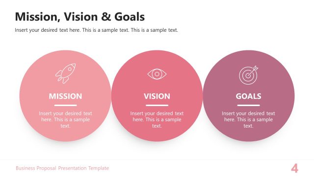 Mission & Vision Presentation Slide – Business Proposal PPT Template