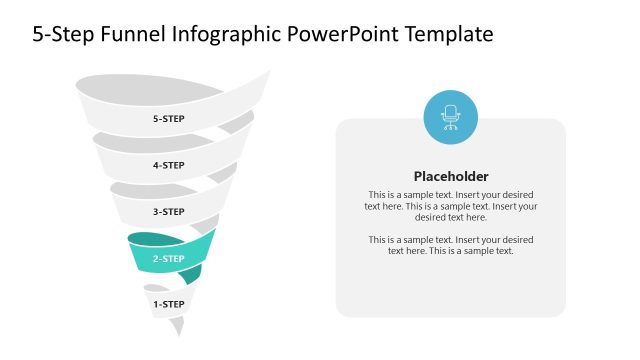 Customizable 5-Step Funnel Infographic Template