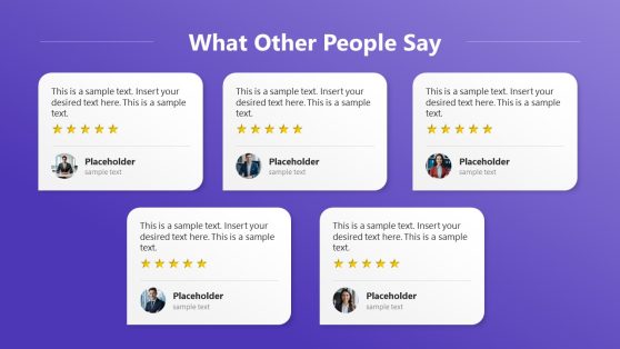 What Other People Say PowerPoint Template