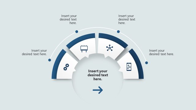 Editable Curved Roadmap PPT Template