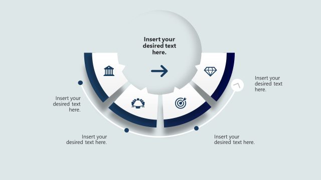 Customizable Curved Roadmap PPT Template