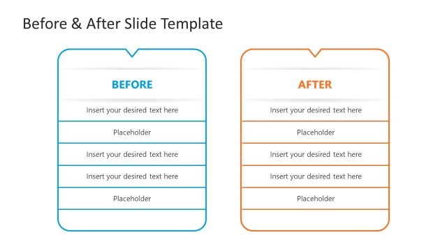 Customizable Before & After PPT Template