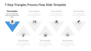 7-Step Triangles Process Flow Template for Presentation 