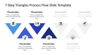 7-Step Triangles Process Flow Diagram Layout 