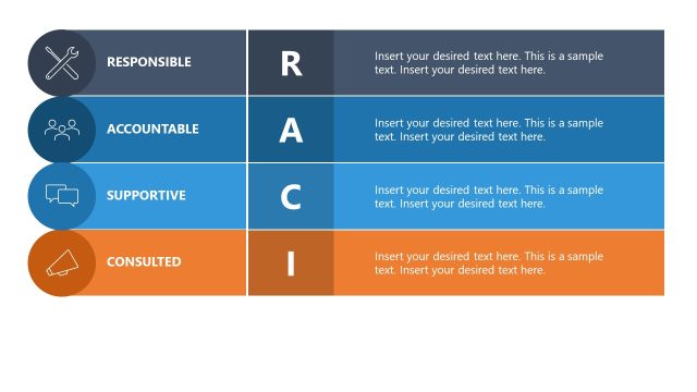 RACI PPT Presentation with Horizontal Design