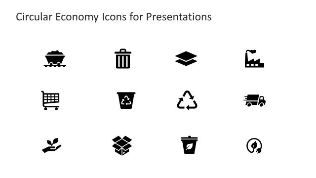 Editable Circular Economy PPT Template Slide