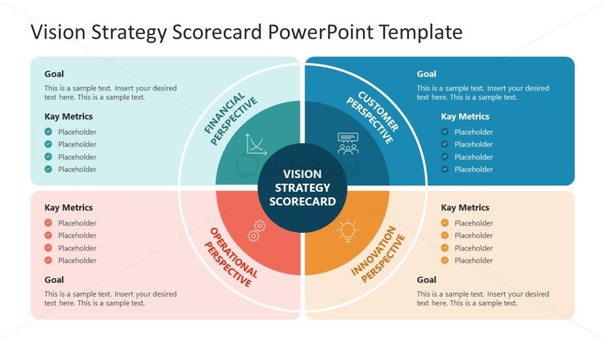 Vision Strategy Scorecard Template for PowerPoint