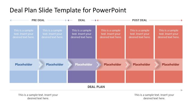 Deal Plan Editable Slide – Horizontal Timeline Diagram