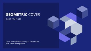 Geometric Cover Slide for Business Presentation 