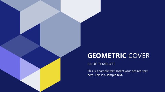 Creative Geometric Cover Template PPT Slide