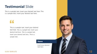 Modern PPT Template for Simple Business profile Presentation 