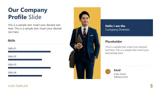 Simple Business PPT Template for Company Profile Presentation 