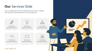 Simple Business Template Slide for Services Presentation 
