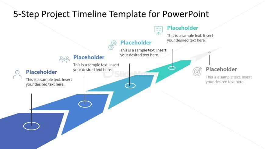 5-Step Project Timeline Template for PowerPoint
