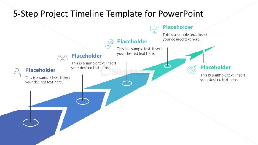 5-Step Project Timeline Template for Presentation