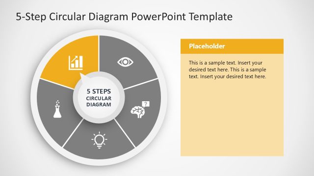 5-Step Circular Diagram Slide Template