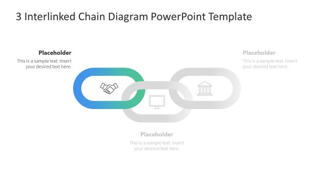 Editable 3 Interlinked Chain Diagram Template