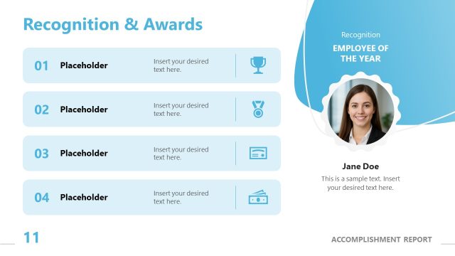 Recognition & Awards Slide Template