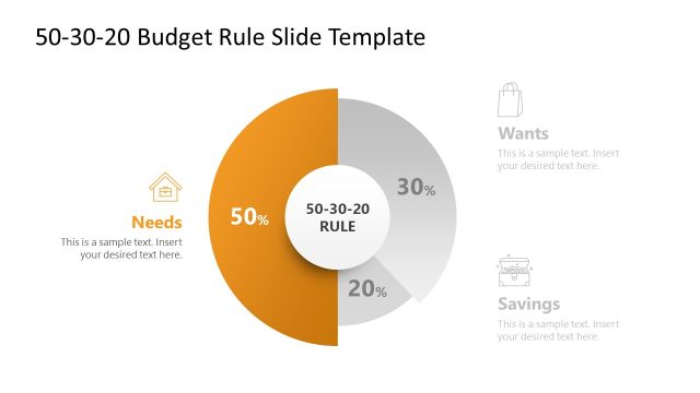 50-30-20 Budget Rule Slide Template