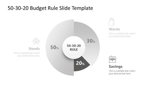 50-30-20 Budget Rule Slide Template